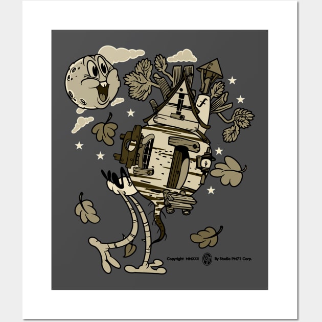 Retro 1930s Style Baba Yaga Wall Art by StudioPM71